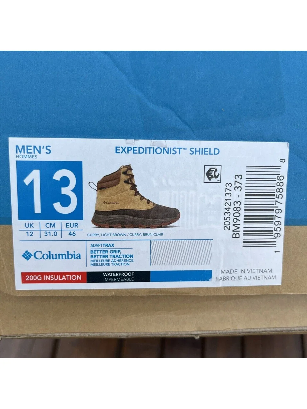 New Columbia Mens Expeditionist Shield Waterproof Boots Brown Size 13 $140 MSRP